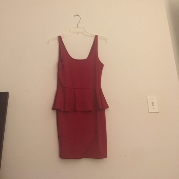 Red peplum dress brand new never worn - Picture 1 of 1