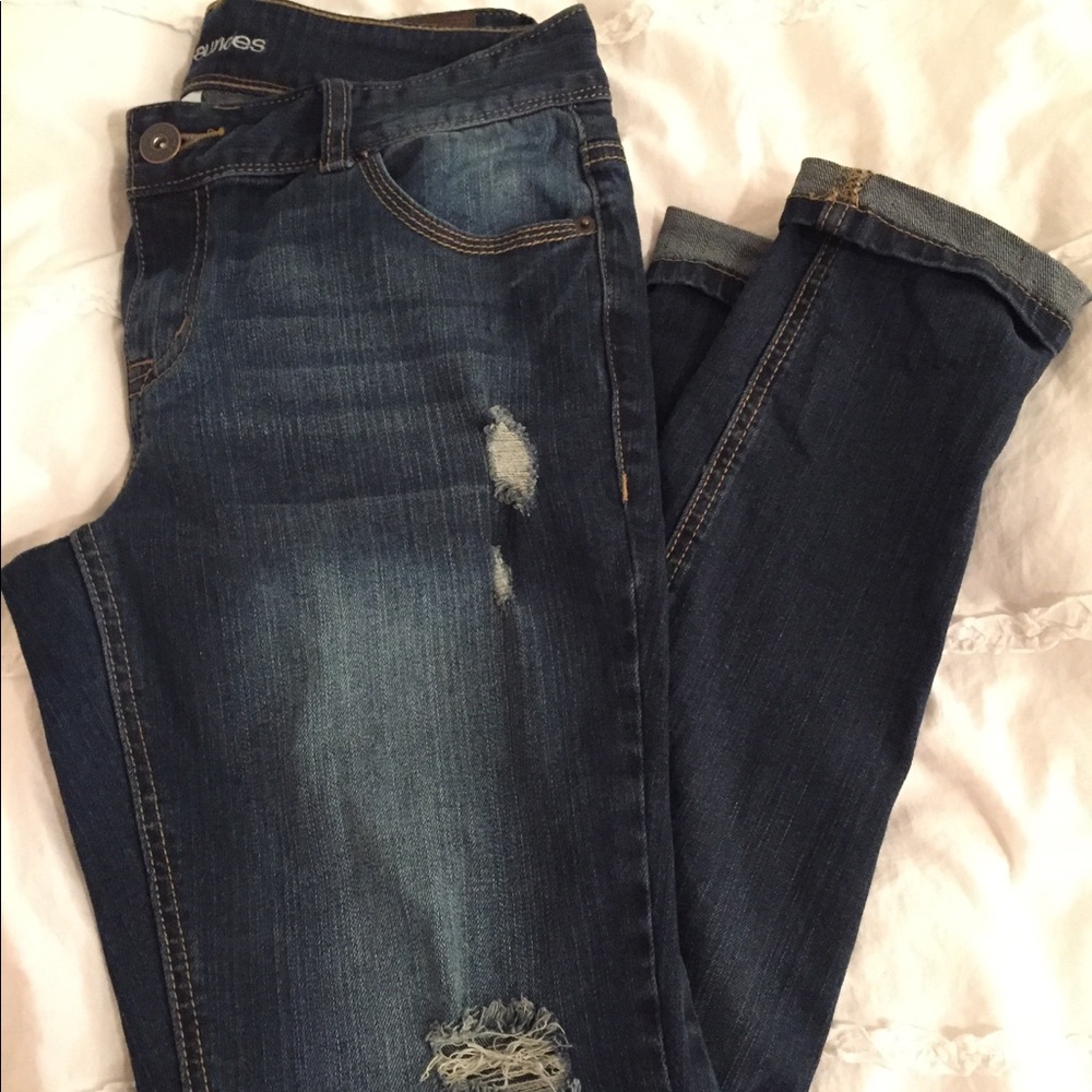 Maurice's distressed boyfriend jeans