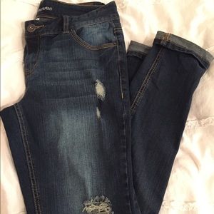 Maurice's distressed boyfriend jeans