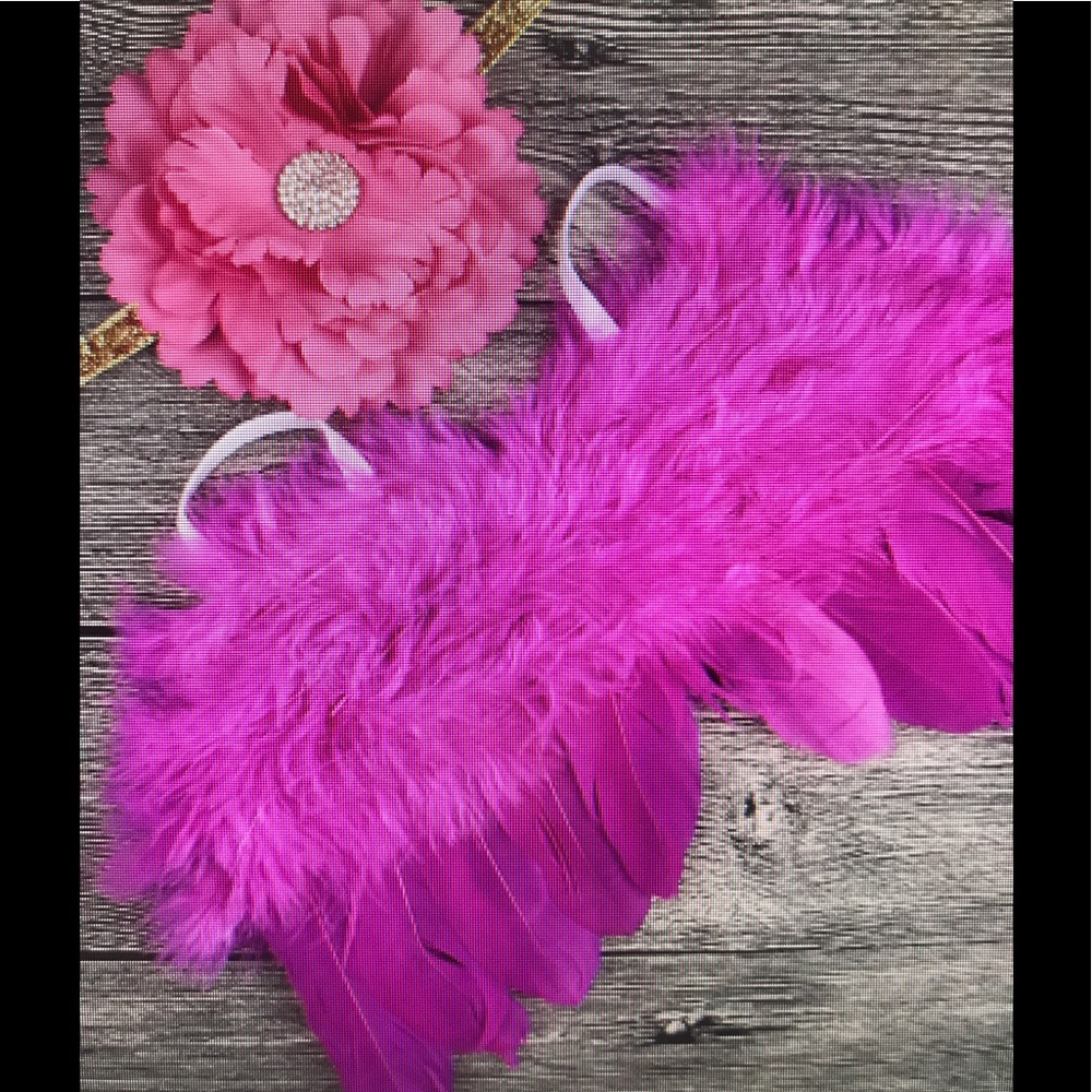 Baby's Feather Angel wings and  flower Headband