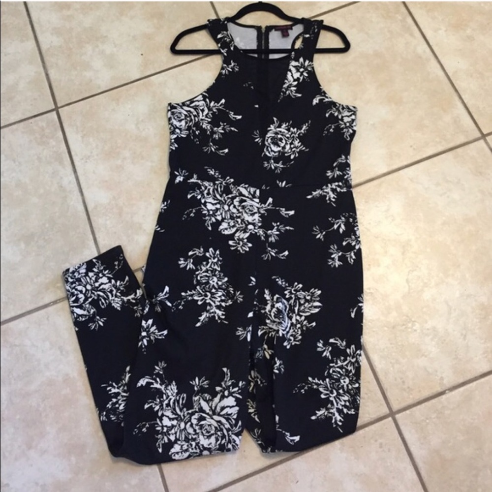 Black and white jumpsuit