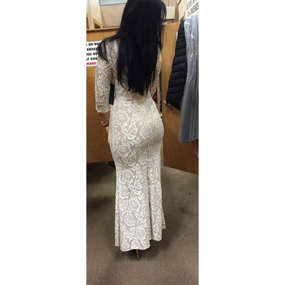White Lace evening gown