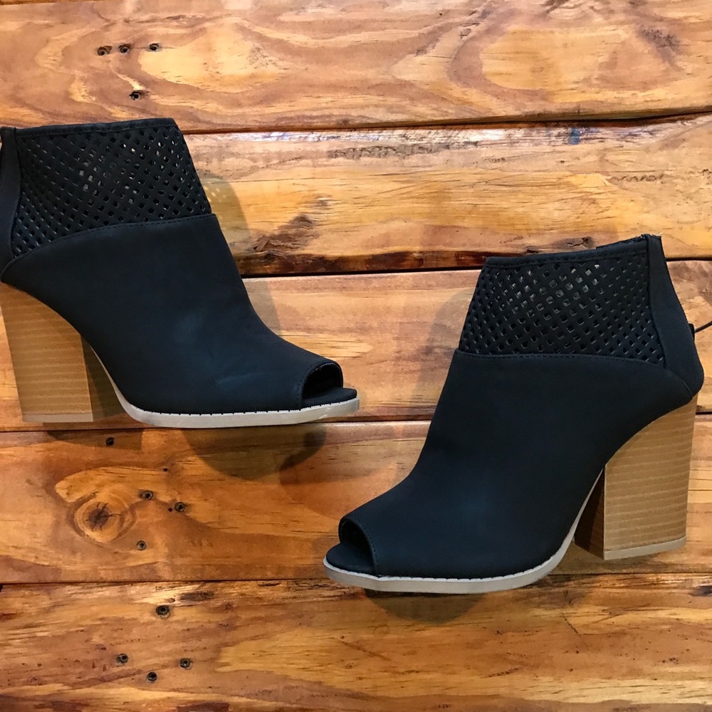 Women's peep toe booties