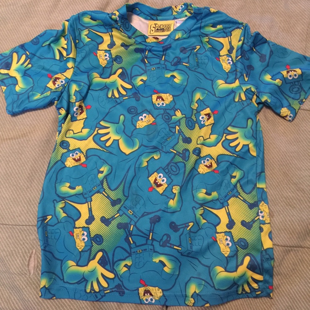 Boys  M Spongebob Out Of Water shirt