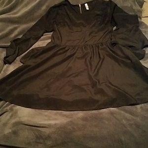 Ladies black tunic dress