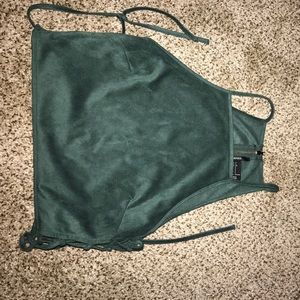 Green Crop top NEW