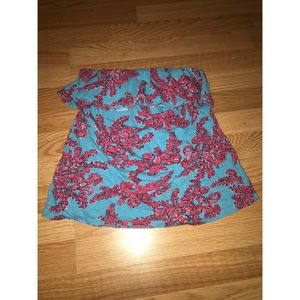 Strapless Lilly Pulitzer Top
