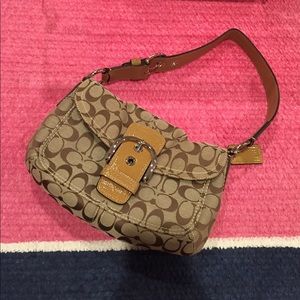 Coach Signature Jacquard Hobo Bag