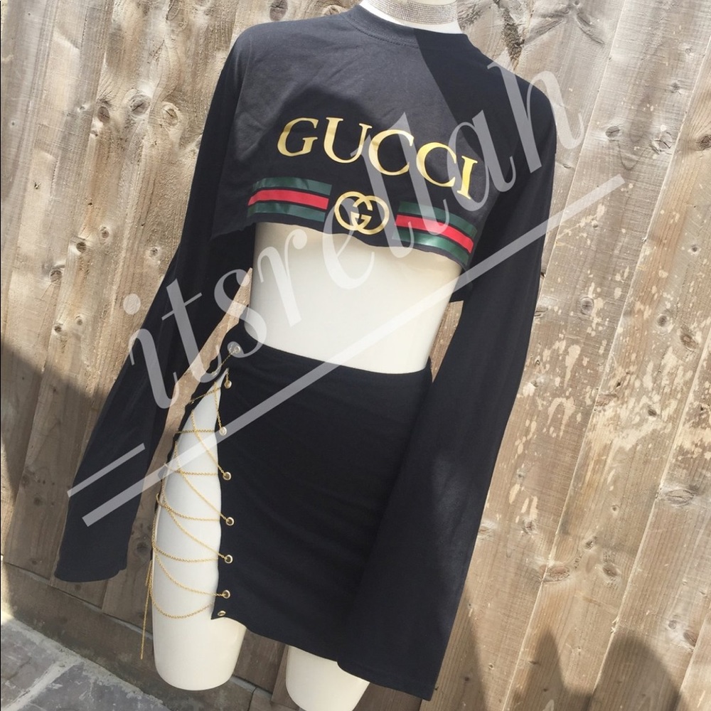 Itsrellah Gucci two piece set. Size small both