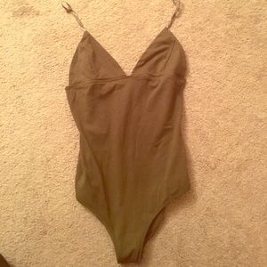 Dark green bodysuit