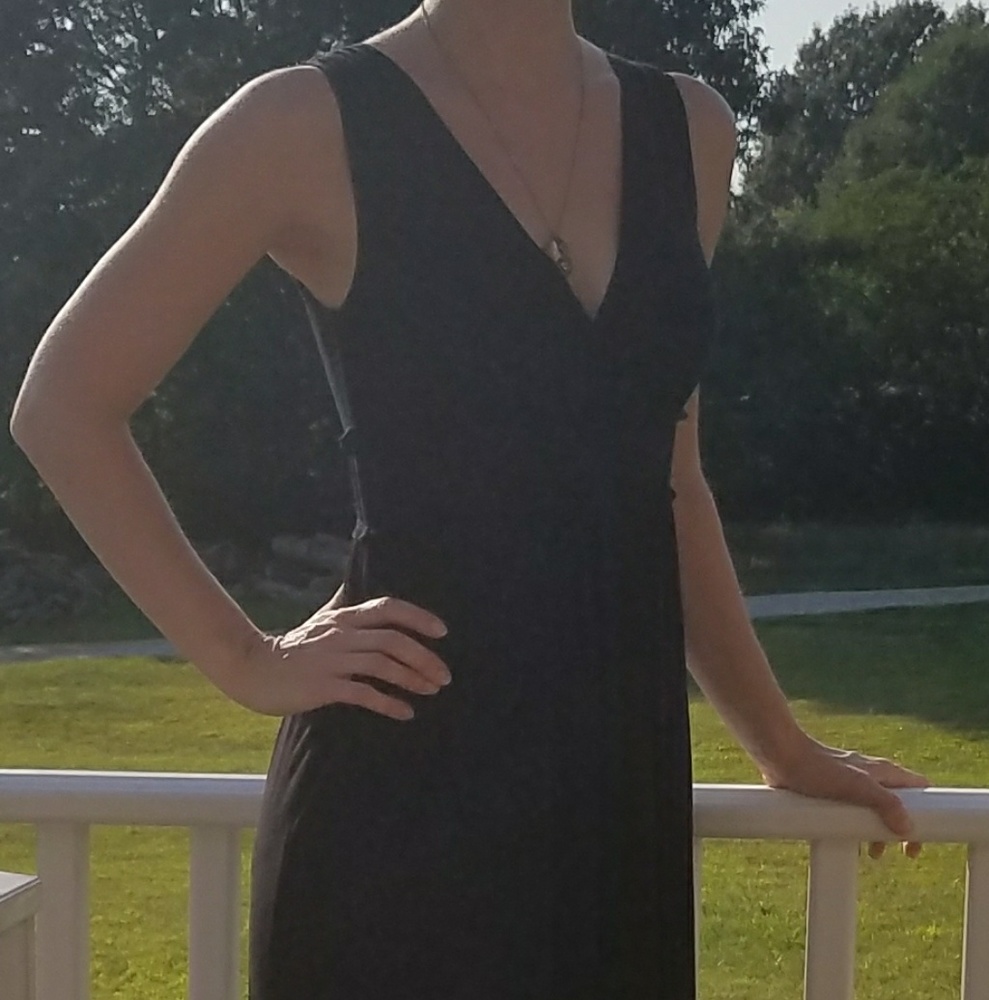 Black maxi dress