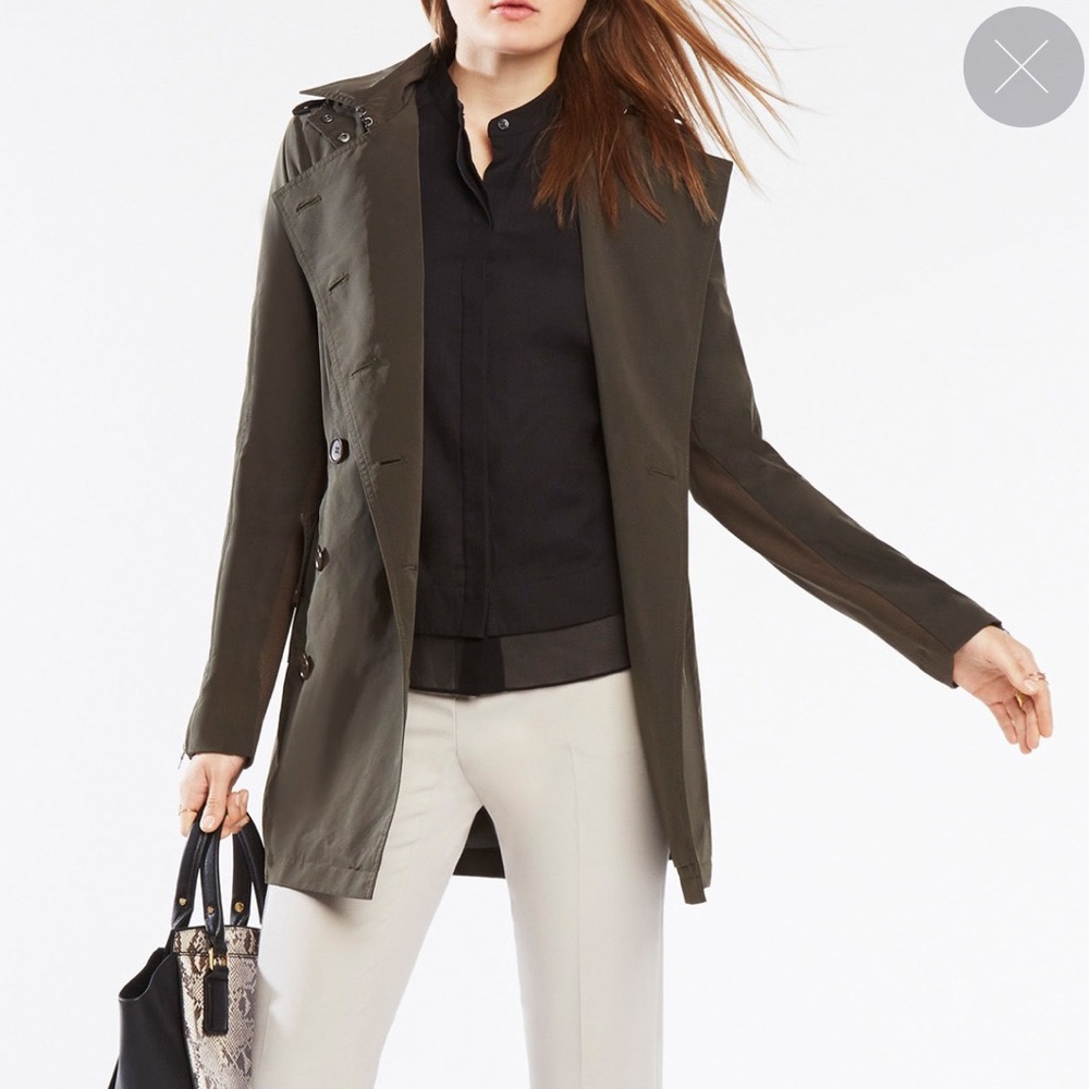 BCBG MAXAZRIA Kingston Trench Coat Jacket NWT