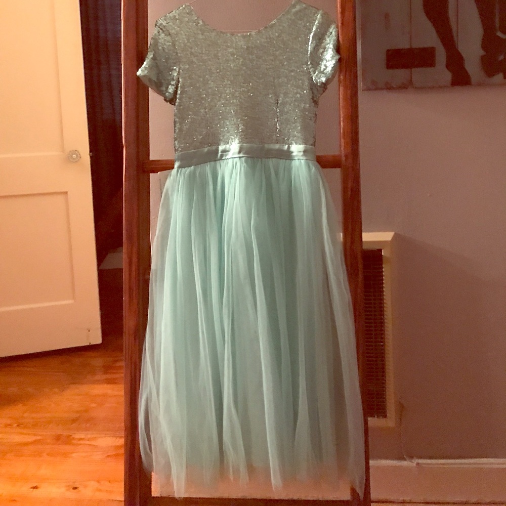 Small turquoise boutique dress