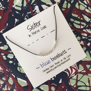 Morse Code "Sister" Necklace