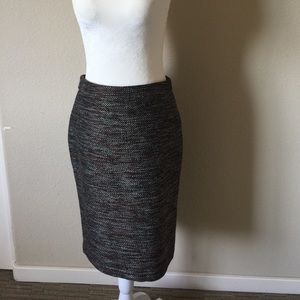 Ann Taylor Pencil Skirt - Size 2. Multi-colored.