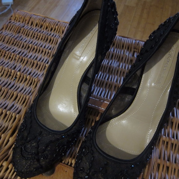 BCBG black beaded pumps - Picture 3 of 4
