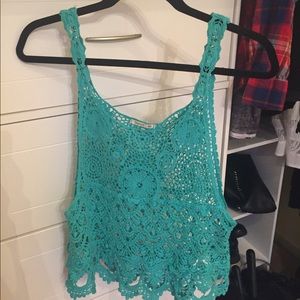 See through tank turquoise