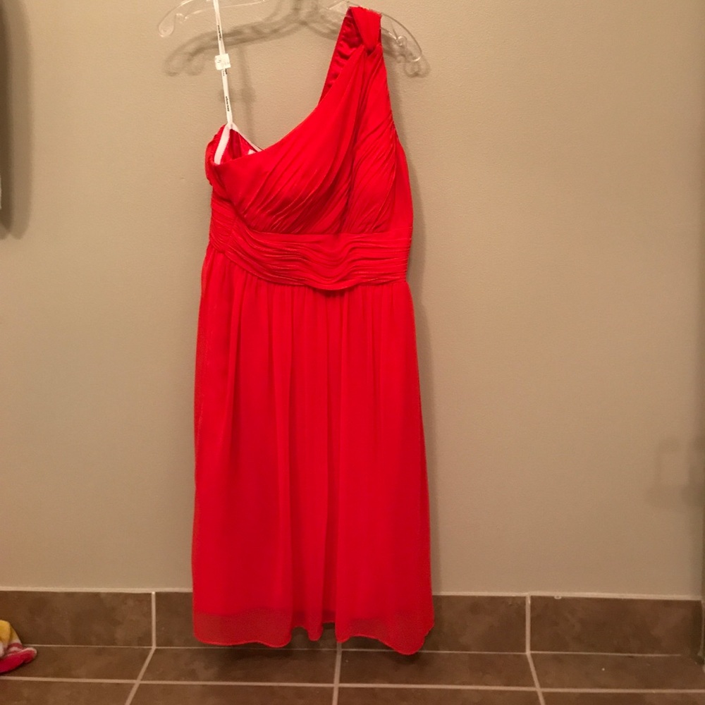 One shoulder cocktail dress