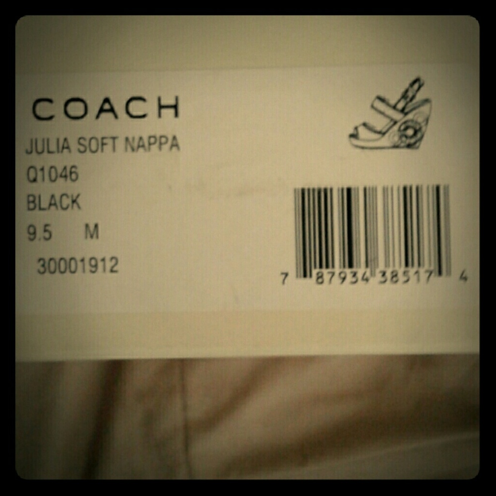 Coach wedges authentic!!