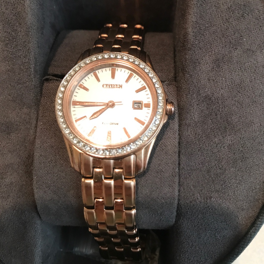 Citizen solar powered watch, rose gold