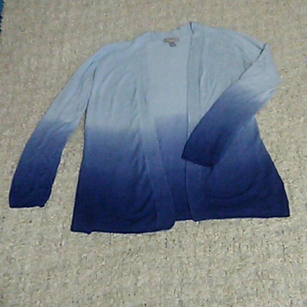Dip dye blue sweater