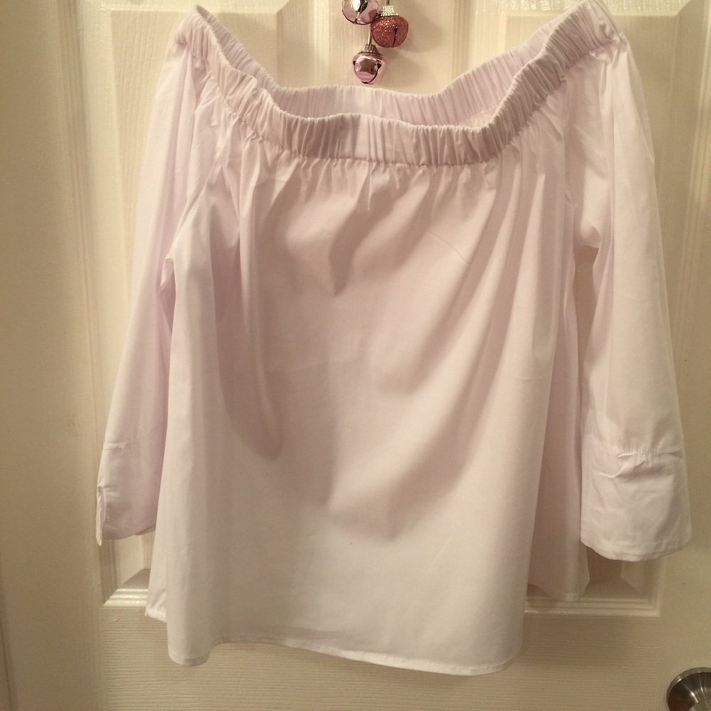White Off the Shoulder Top