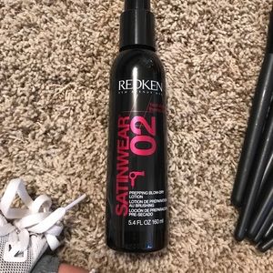 prepping spray for blow drying