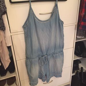 Denim romper
