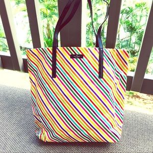 Kate Spade Rainbow Stripe Tote Bag