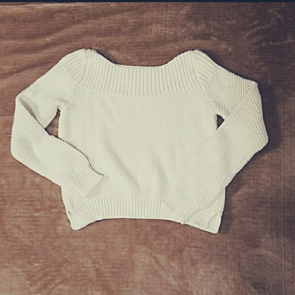 Textured cropped sweater NEW Never Worn!!