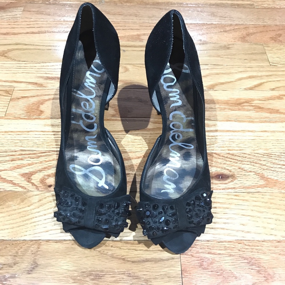 Sam Edelman Peep Toe Spiked Heels.