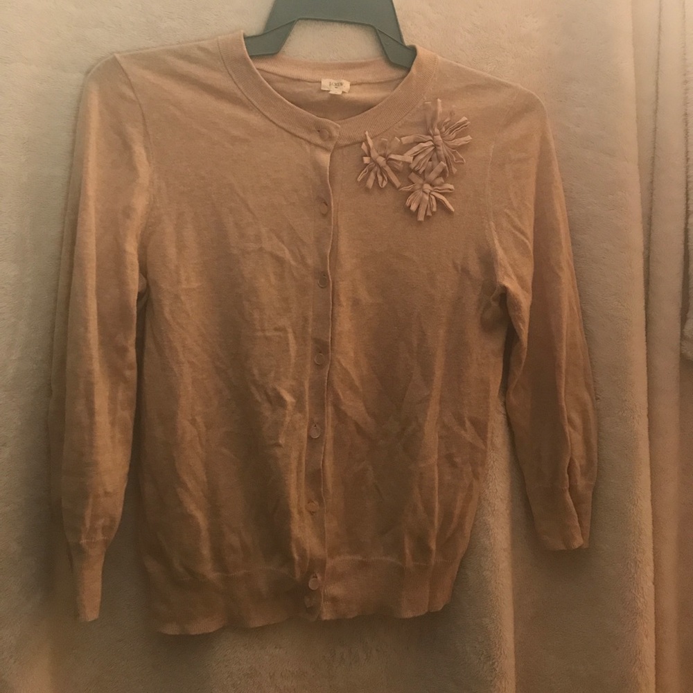J.Crew tan cardigan