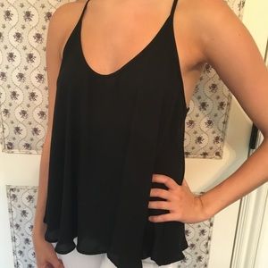 Nordstrom Black Sheer Tank Top