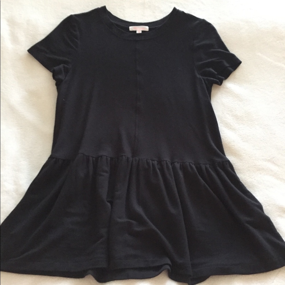 Clad and Cloth Black Peplum Tshirt