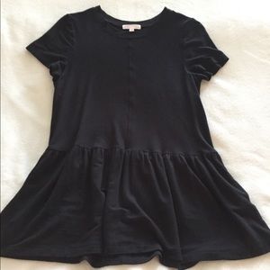 Clad and Cloth Black Peplum Tshirt