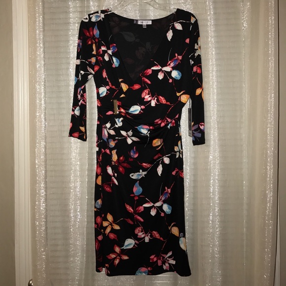 Jennifer Lopez Floral Wrap Dress - Picture 1 of 2