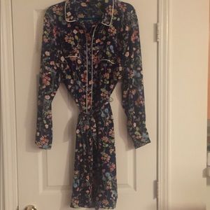 Floral button down dress