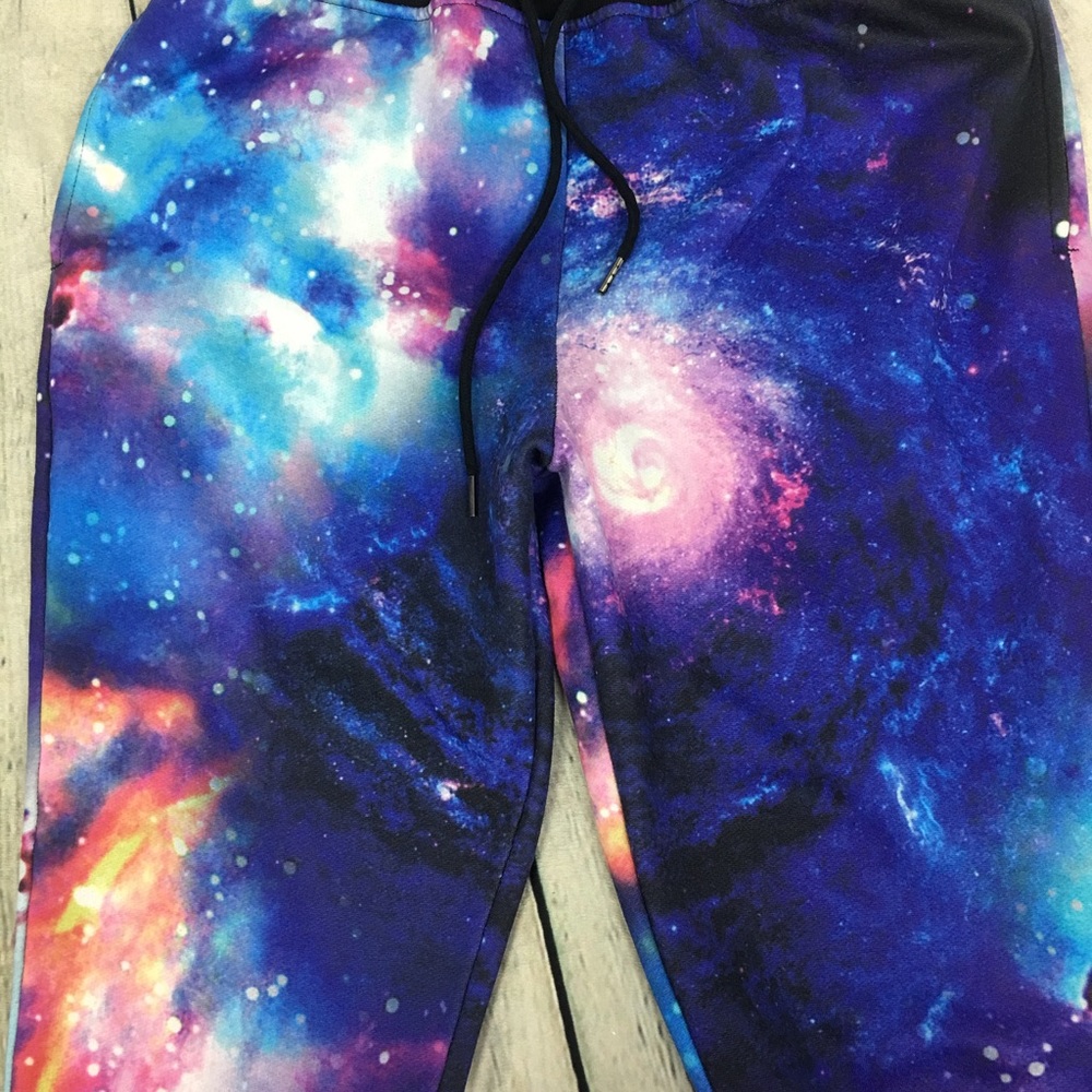 Elwood XL Galaxy Print Sweatpants Joggers Unisex
