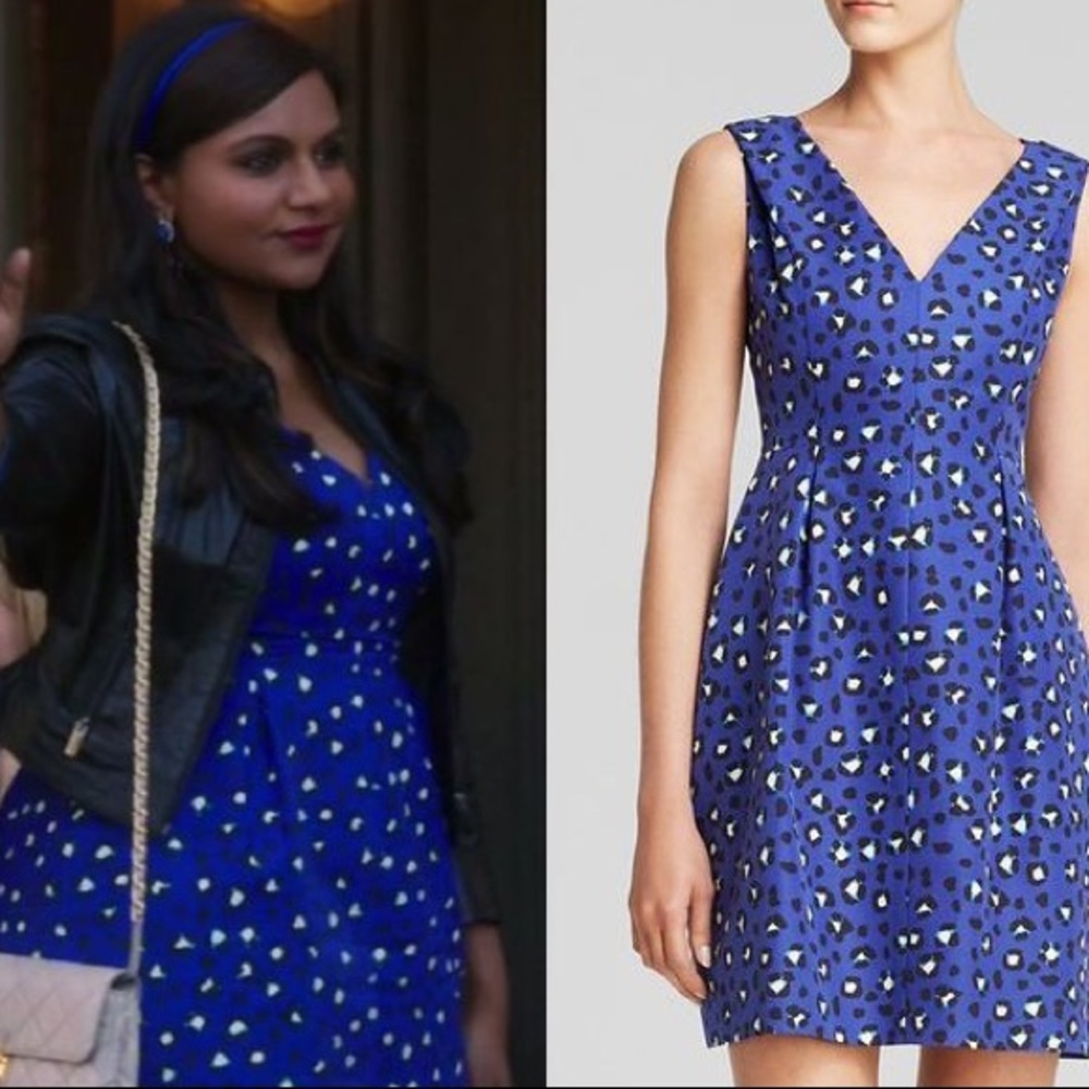 Kate Spade leopard empire waist dress