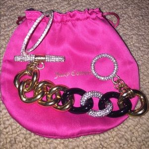 💝Juicy couture bracelet PLUS ADDED HOOP EARRINGS