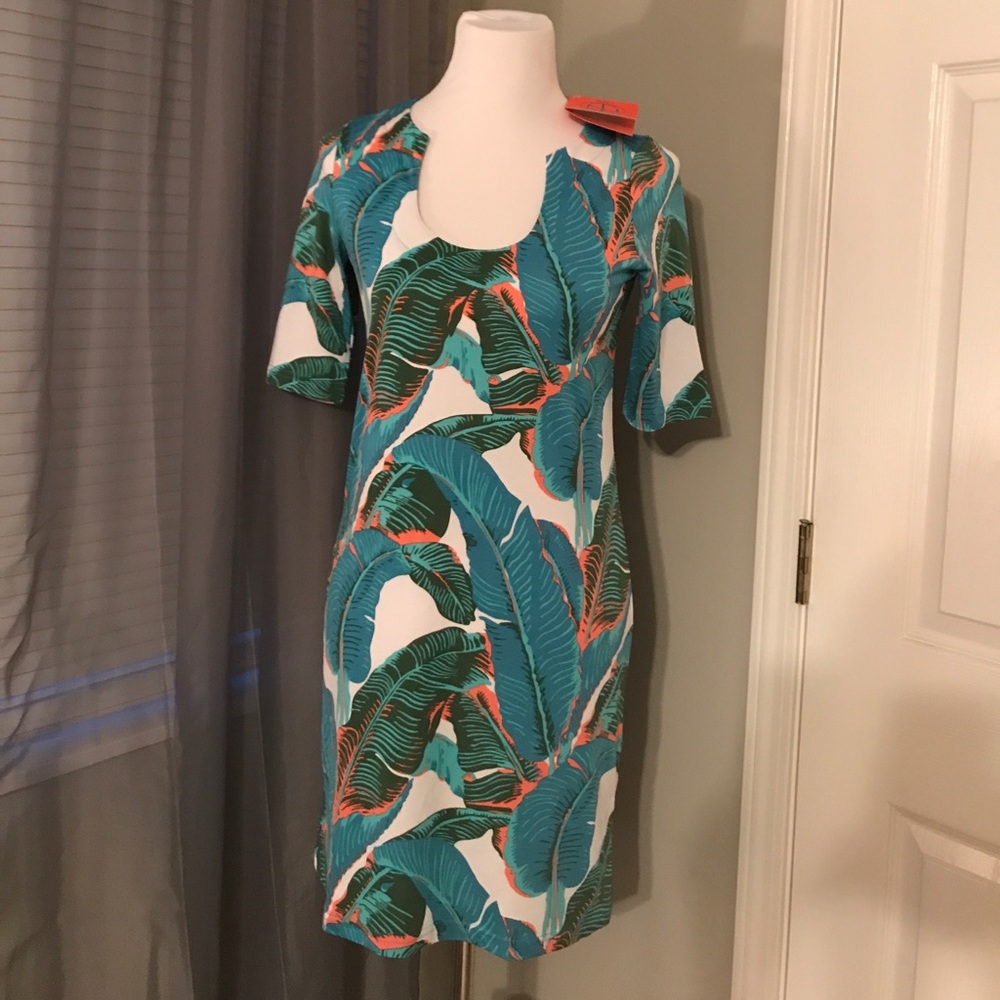Tracy Negoshian palm dress. Size S
