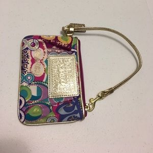 Coach wristlet poppy collection