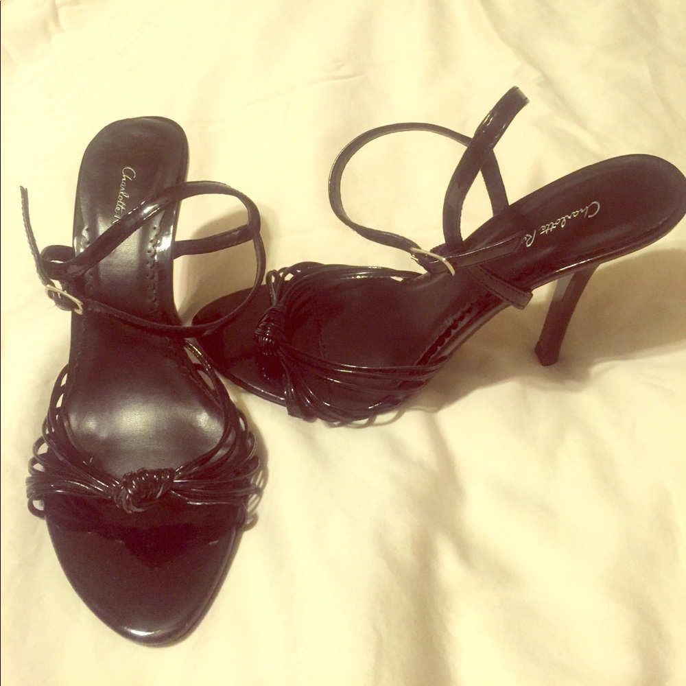 Charlotte Russe 3" black stiletto, size US 6