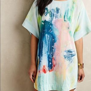 Anthropologie Silk Painted Tunic