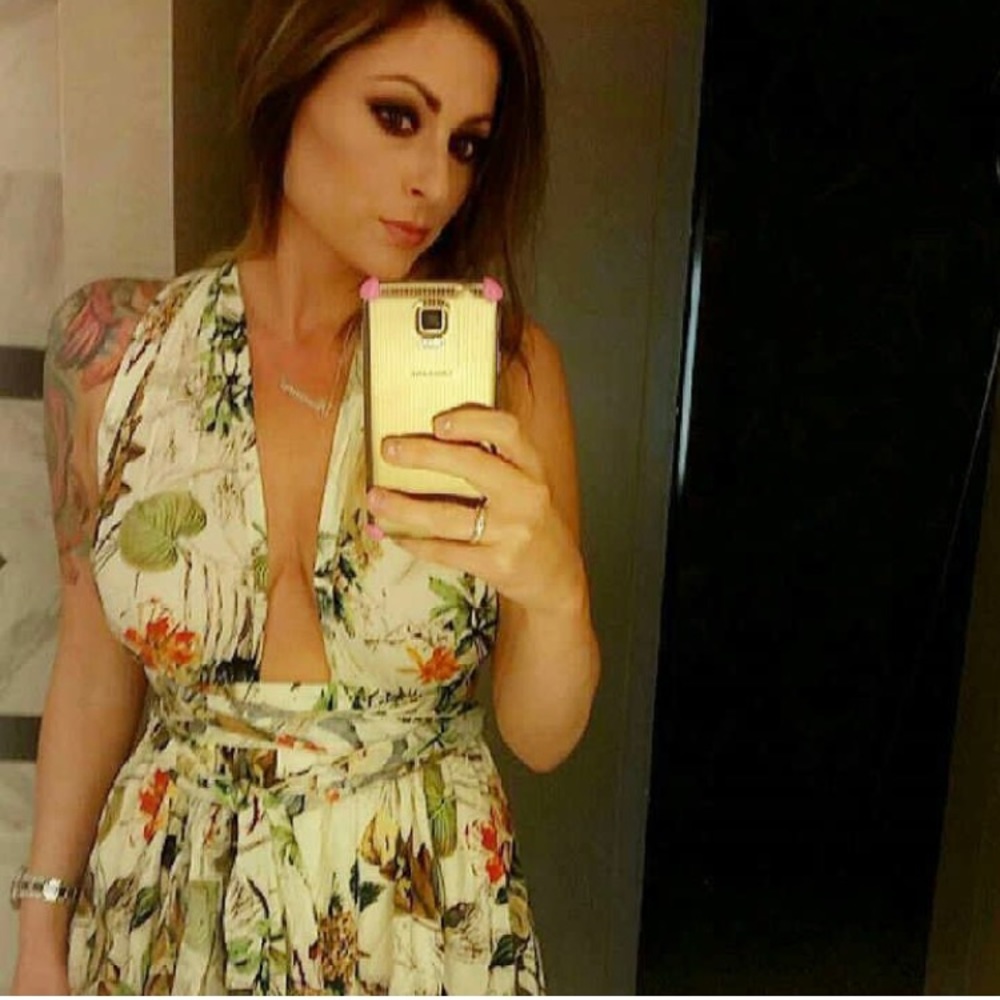 Multi way pastoral print dress size 6