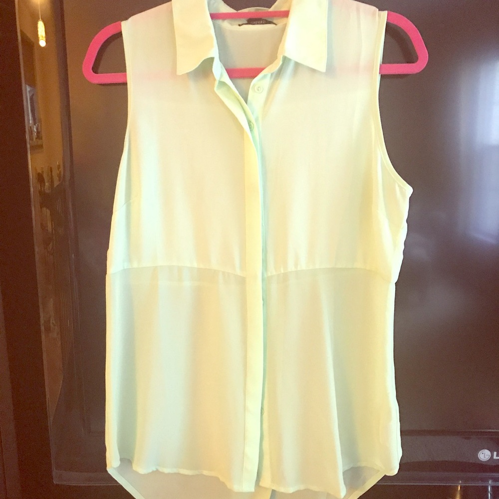 Light green sleeveless Forever 21 tank 💚