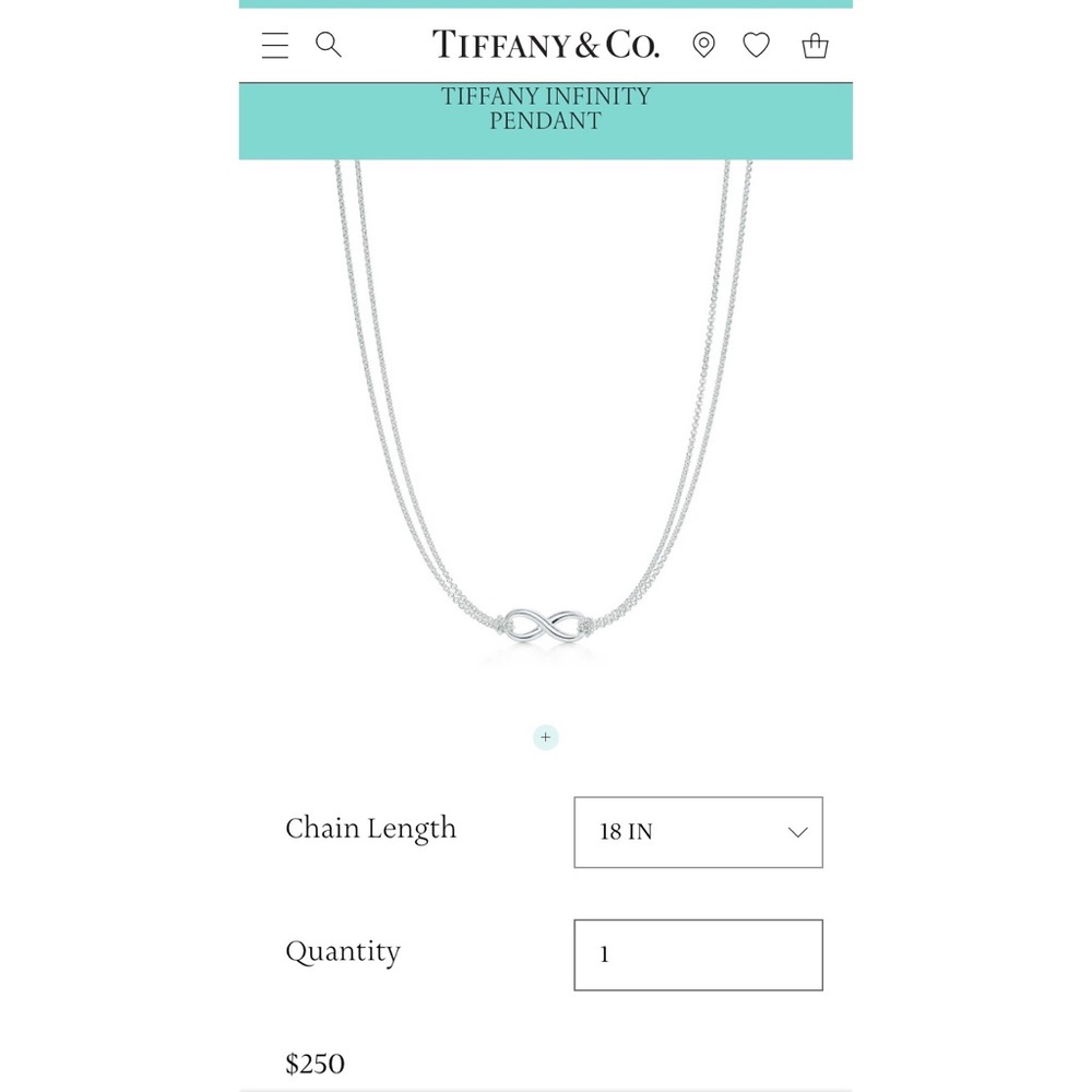 Tiffany & Co. Infinity necklace