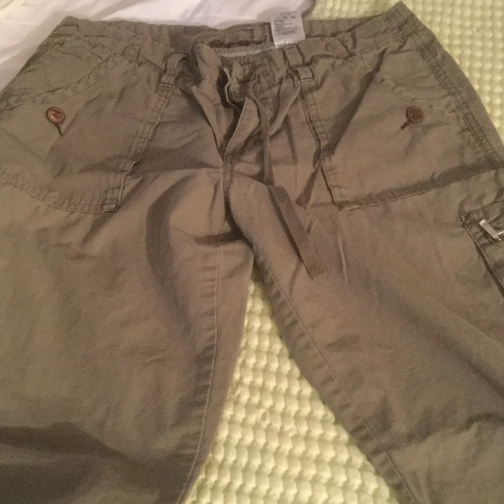 Eddie Bauer greenish khakis