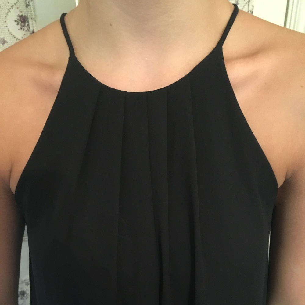 Black Pleated Dress