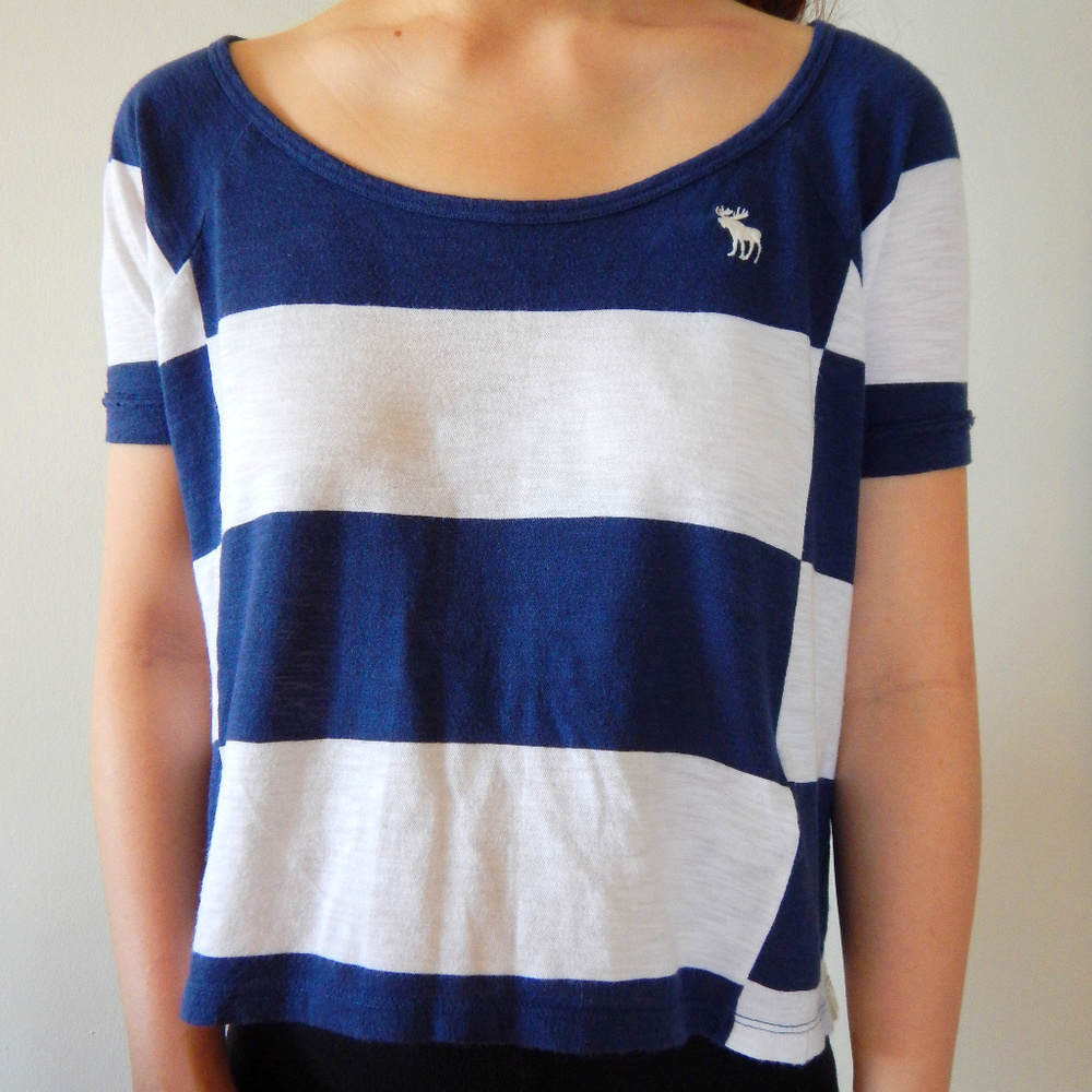[ Abercrombie & Fitch ] Blue & White Stripe Top